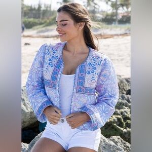 Bella Tu Floral Cotton Jacket Boho